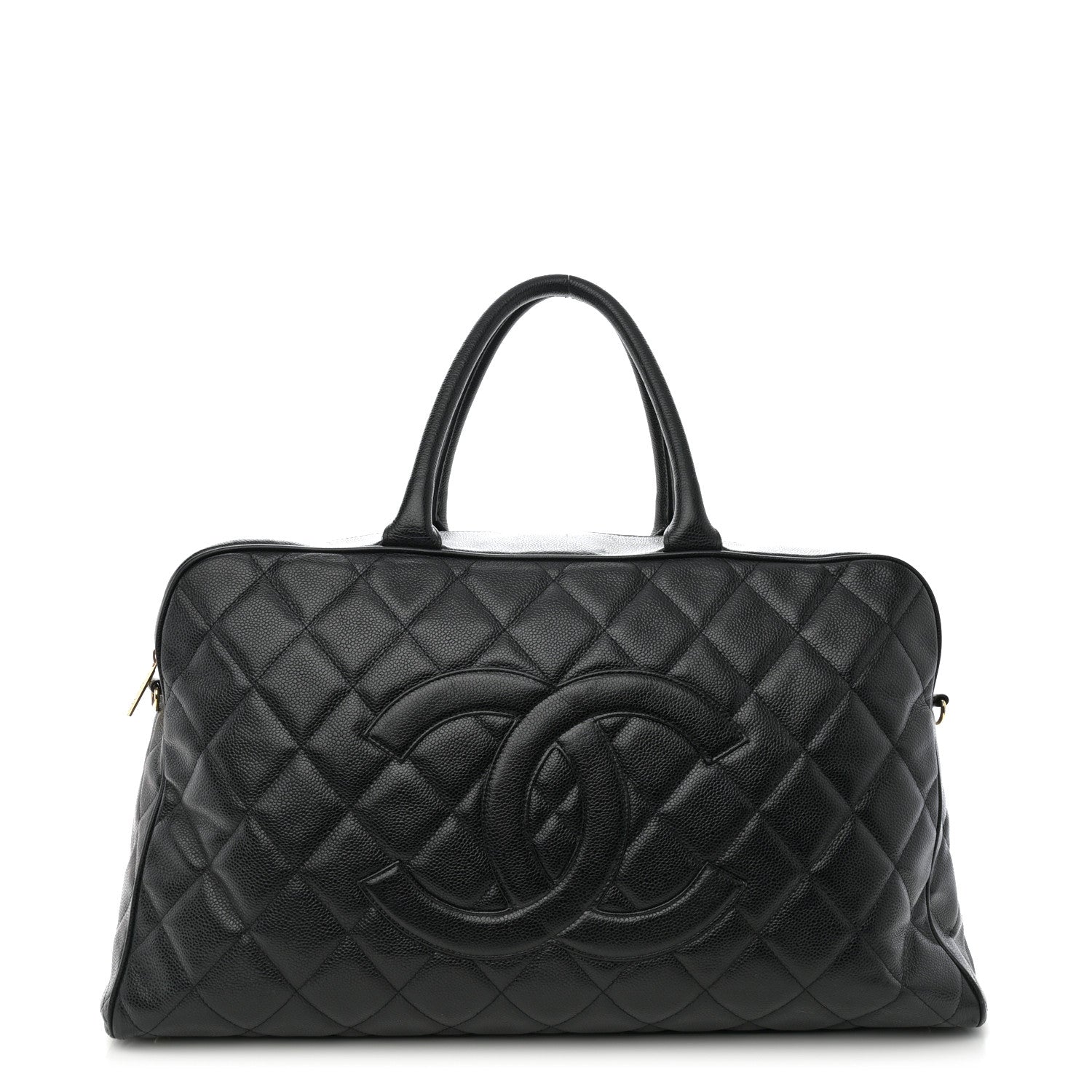 Chanel Caviar Quilted Large Bowler Black 1 of 15