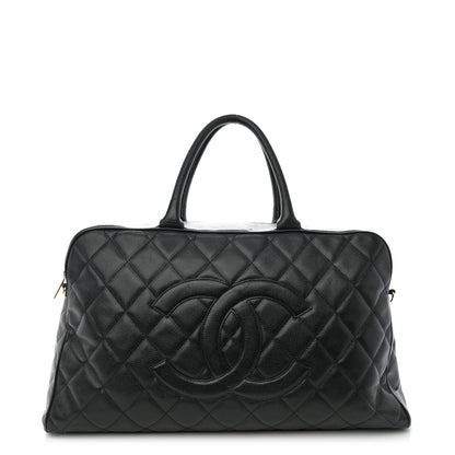 Chanel Caviar Quilted Large Bowler Black 1 of 15