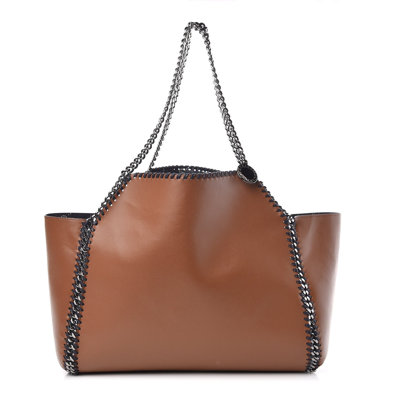 Stella McCartney Denim Alter Nappa Logo Falabella Reversible Tote Navy 4 of 8