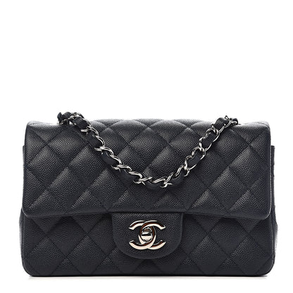 Chanel Caviar Quilted Mini Rectangular Flap Navy 1 of 11