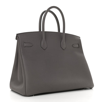Hermes Togo Birkin 35 Etain 3 of 10