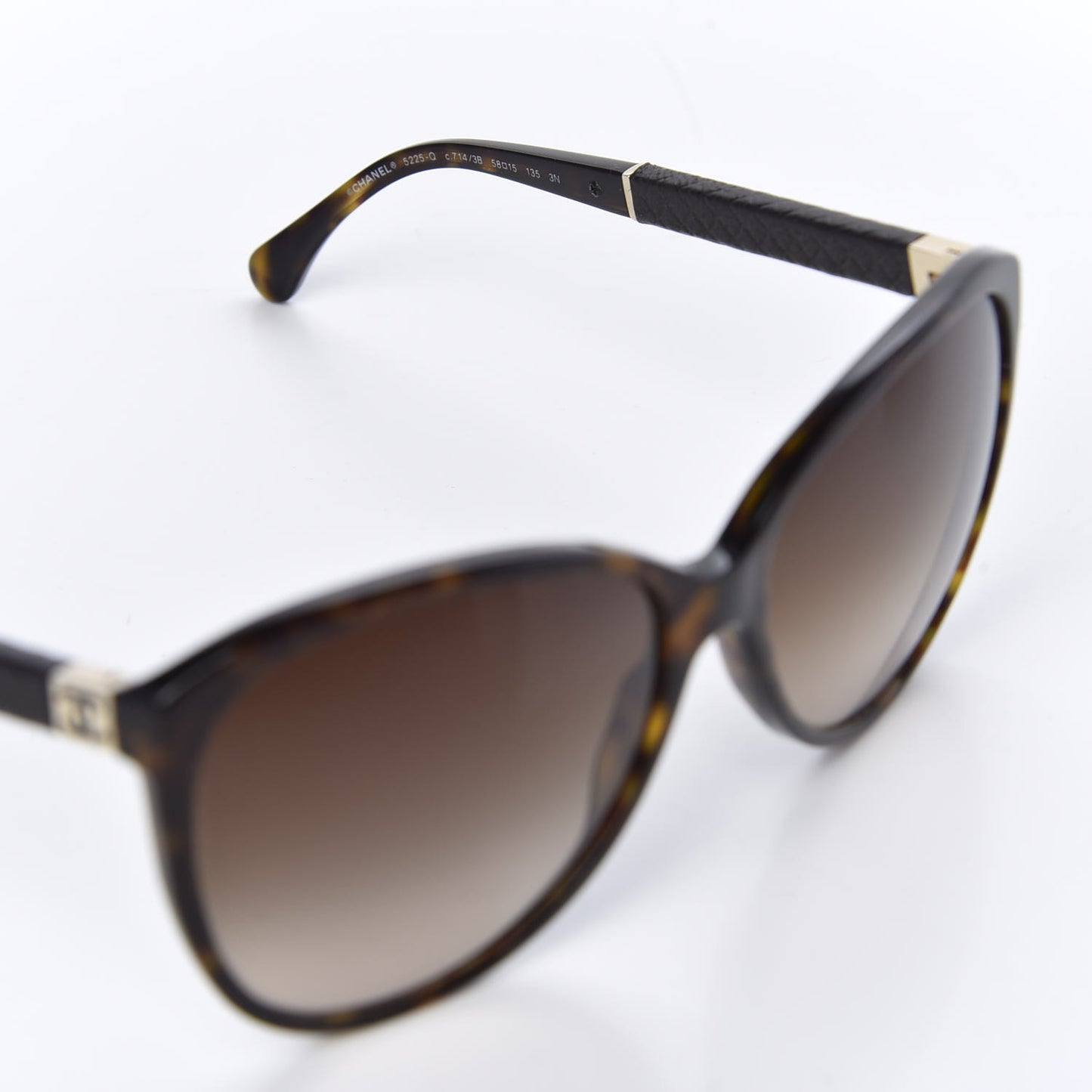 Quilted CC Sunglasses 5225-Q Tortoise