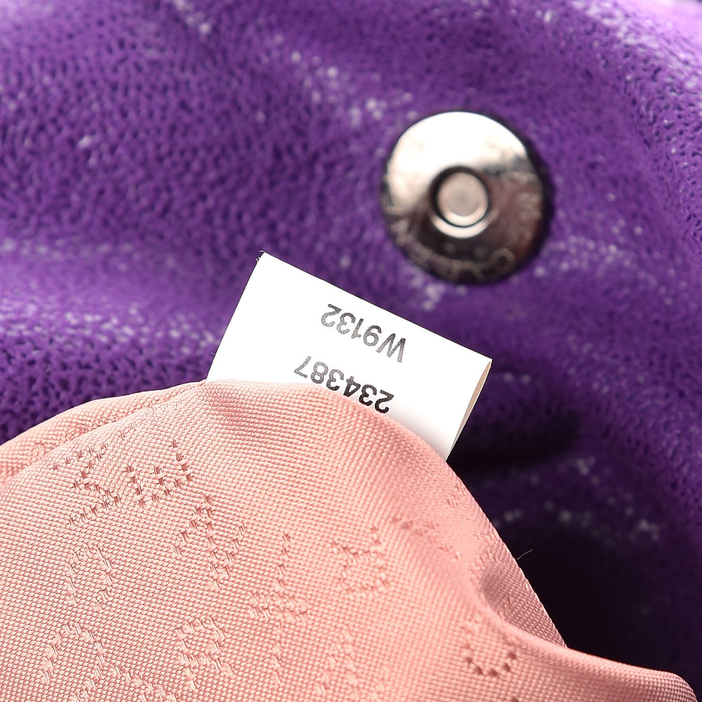 Shaggy Deer Small Falabella Fold Over Tote Bright Purple