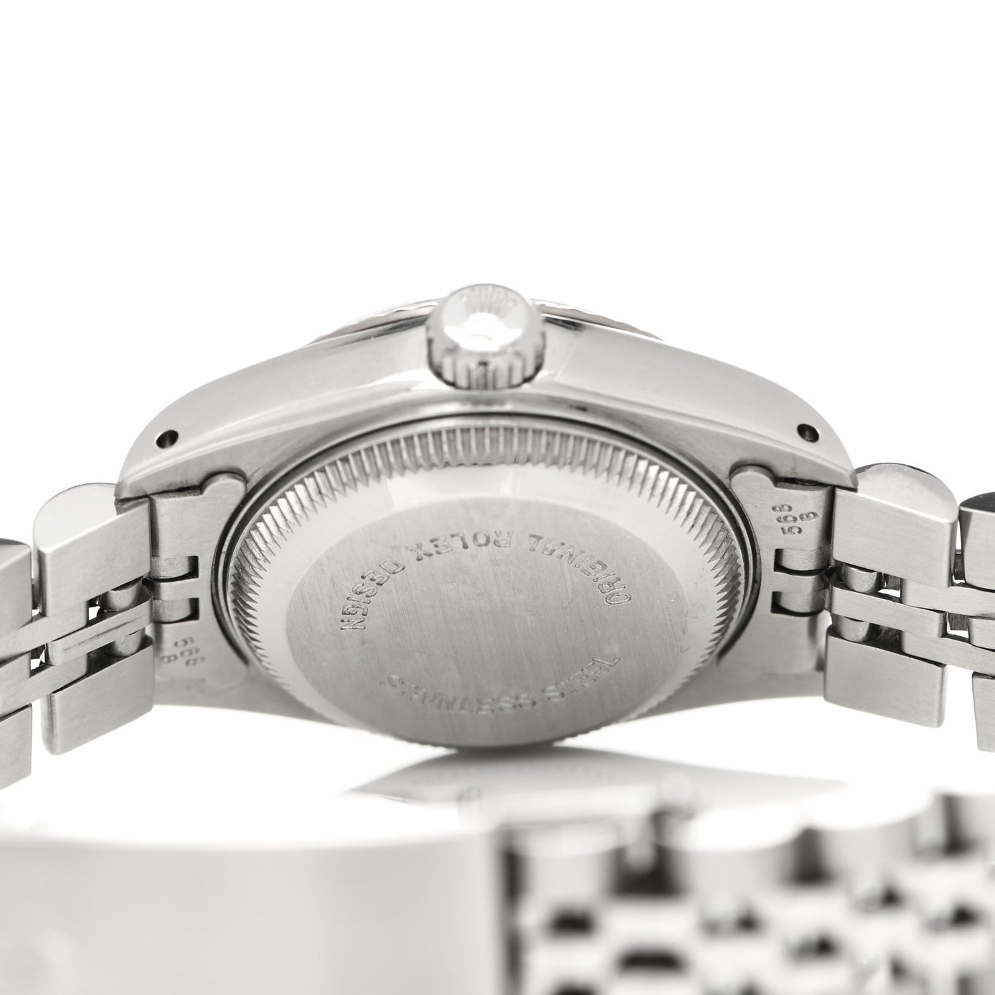 Stainless Steel 18K White Gold Diamond 26mm Oyster Perpetual Datejust Watch Blue Gradient 69174