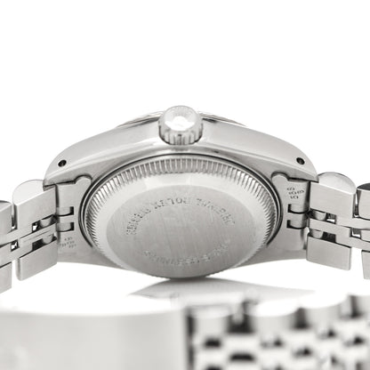Rolex Stainless Steel 18K White Gold Diamond 26mm Oyster Perpetual Datejust Watch Blue Gradient 69174 4 of 4