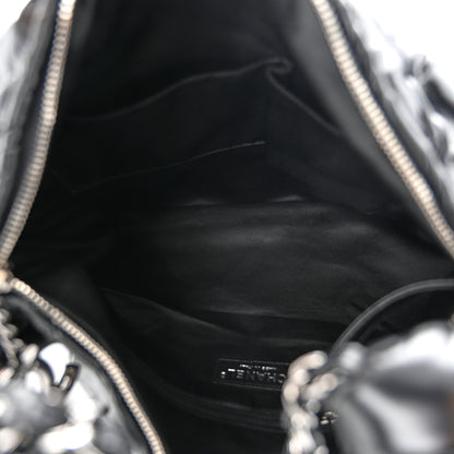 Chanel Glazed Calfskin Twisted Hobo Black 5 of 11