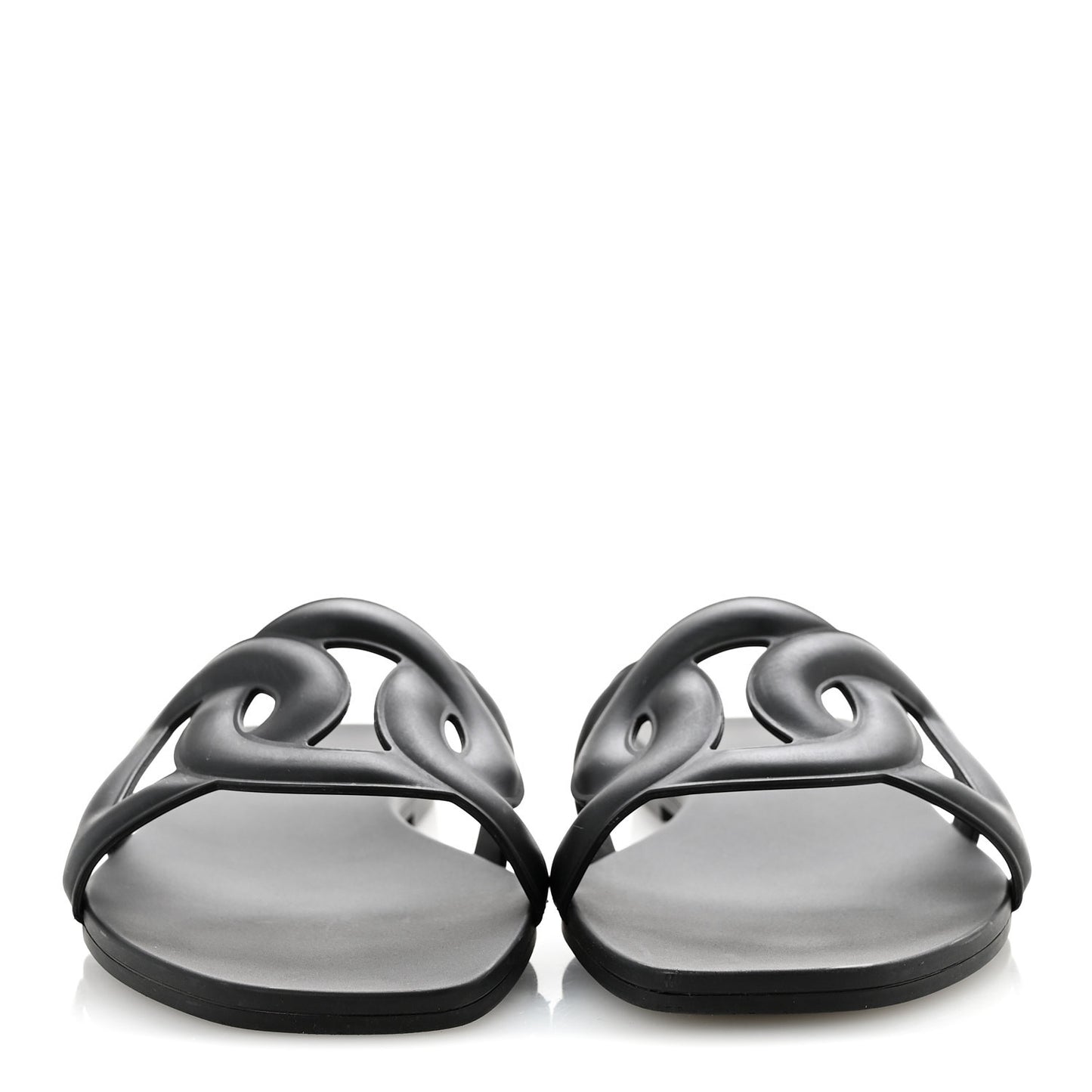 Rubber Aloha Sandals 36 Black