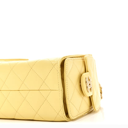 Chanel Caviar Quilted Mini Chanel 25 Handbag Yellow 10 of 11