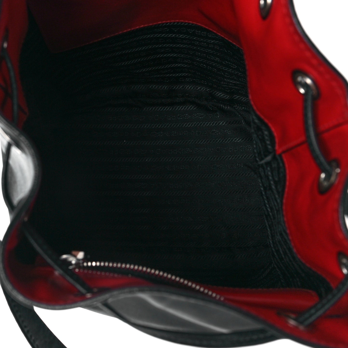 Soft Calfskin Bucket Bag Black Fuoco