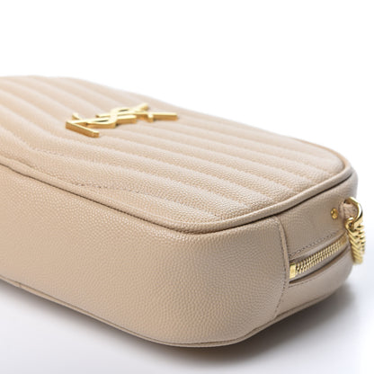 Saint Laurent Grain De Poudre Matelasse Monogram Mini Lou Camera Bag New Powder 6 of 9