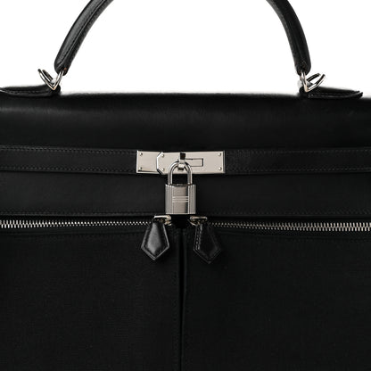 Hermes Box Toile Lakis Kelly 35 Black 8 of 10
