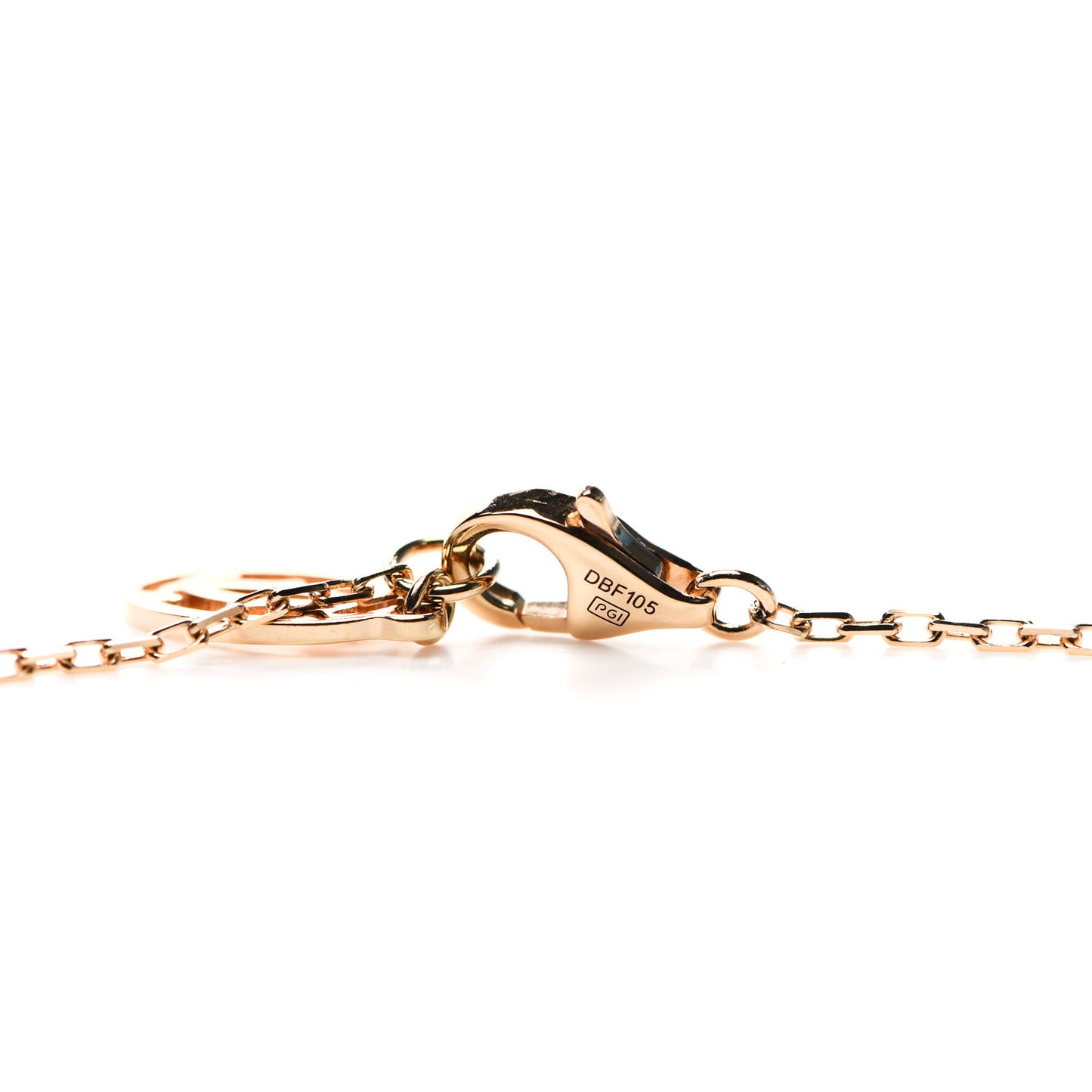 18K Pink Gold Diamond SM D'Amour Pendant Necklace