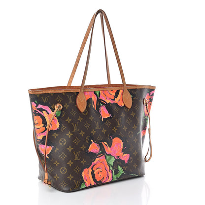 Louis Vuitton Monogram Roses Neverfull MM 3 of 10