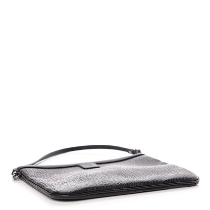 MCM Visetos Liz Shopper Tote Pouch Black 4 of 11