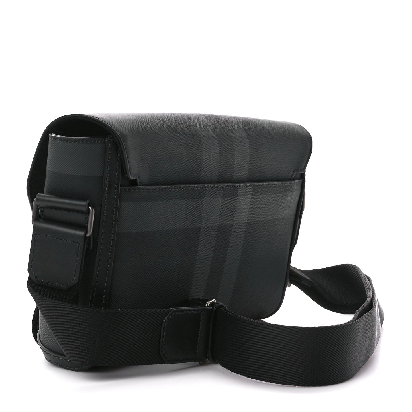Check Small Wright Messenger Charcoal