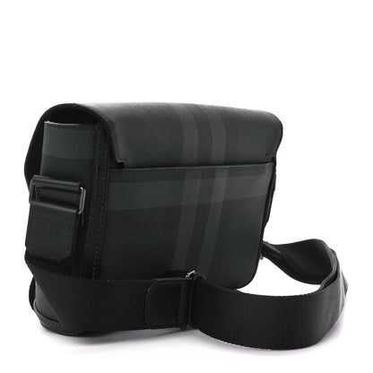 Burberry Check Small Wright Messenger Charcoal 3 of 12
