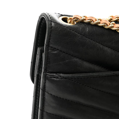 Chanel Calfskin Gabrielle Chevron Flap Black 12 of 12