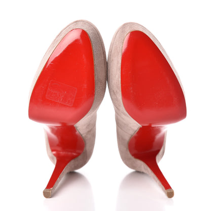 Christian Louboutin Veau Velours Bianca 140 Pumps 40 Rose Antique 7 of 11