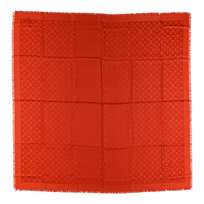 Louis Vuitton Silk Wool Monogram Shawl  Orient 1 of 3