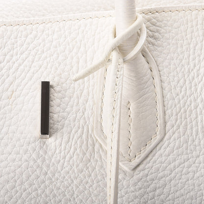 Hermes Taurillon Clemence Birkin 30 White 27 of 44