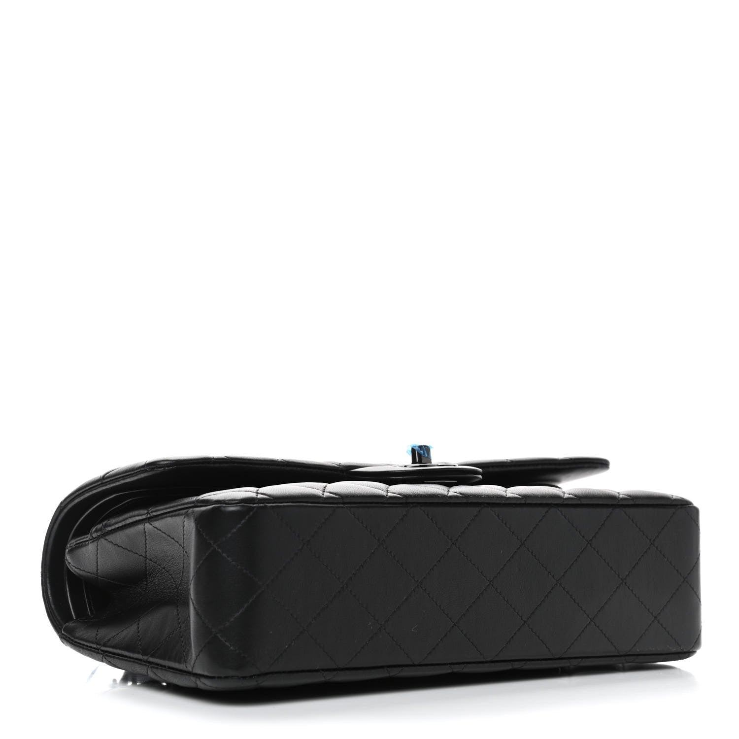 Chanel Lambskin Quilted Medium Double Flap So Black 3 of 5