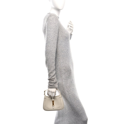 Gucci Boarded Dyana Lux Calfskin Mini Jackie 1961 Hobo Mystic White 2 of 11