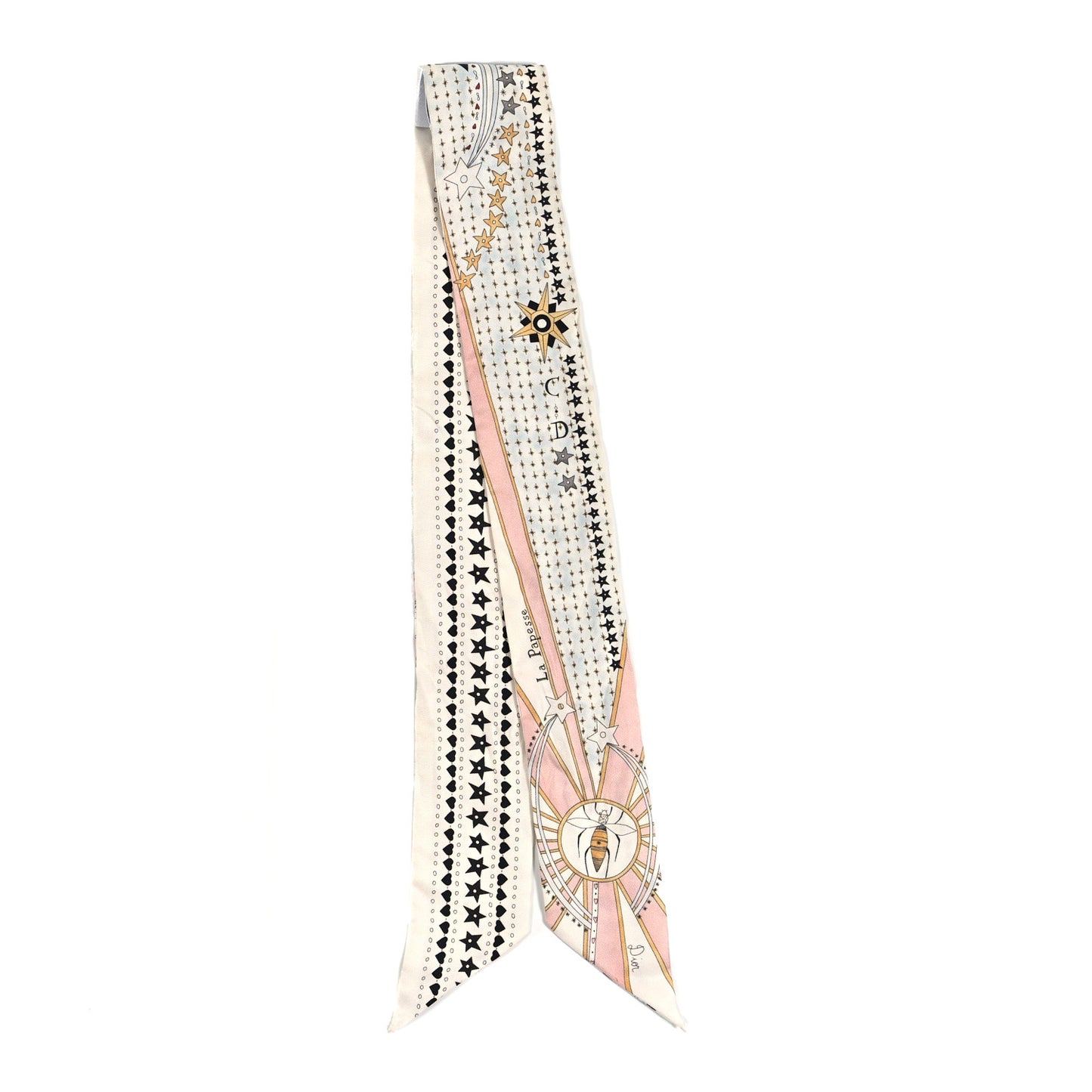 Silk High Priestess Tarot Mitzah Scarf Off White