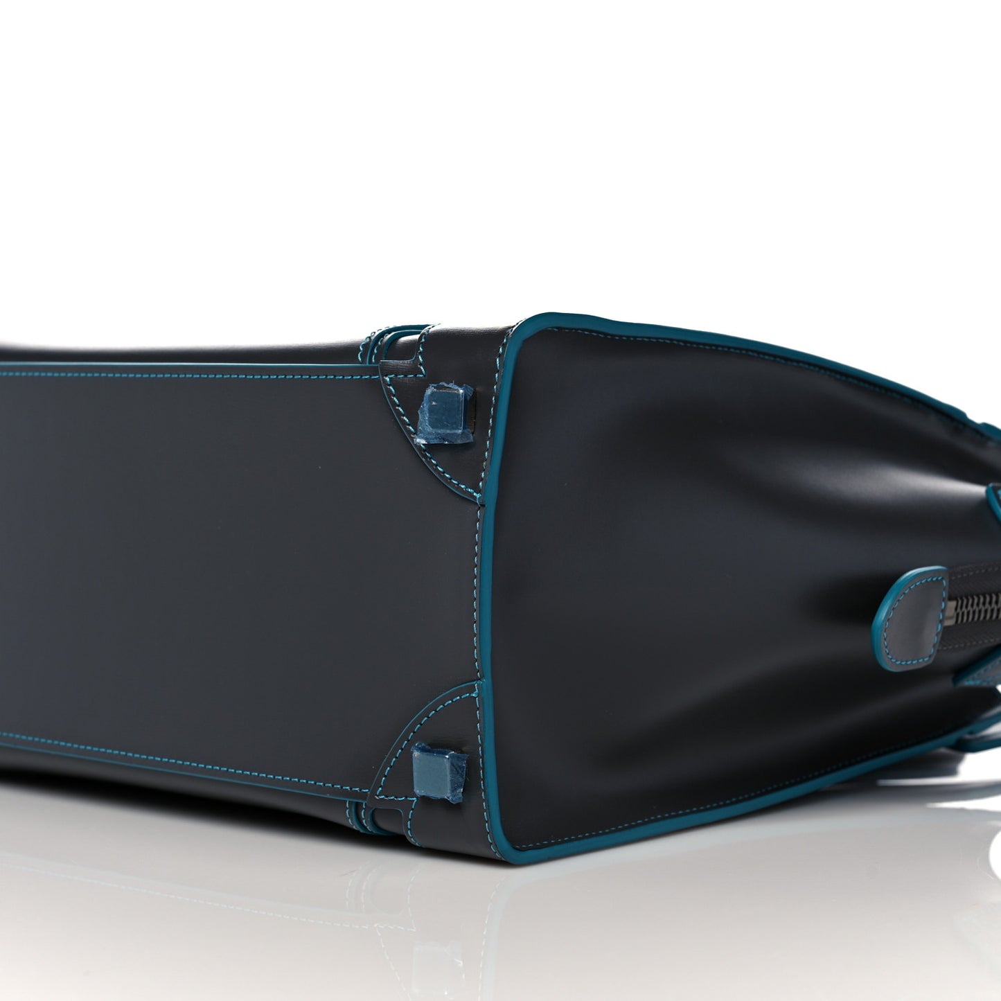 Satin Debossed Calfskin Micro Luggage Anthracite