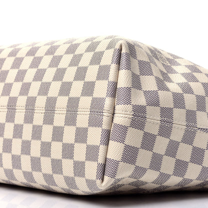 Louis Vuitton Damier Azur Graceful MM Rose Ballerine 6 of 9
