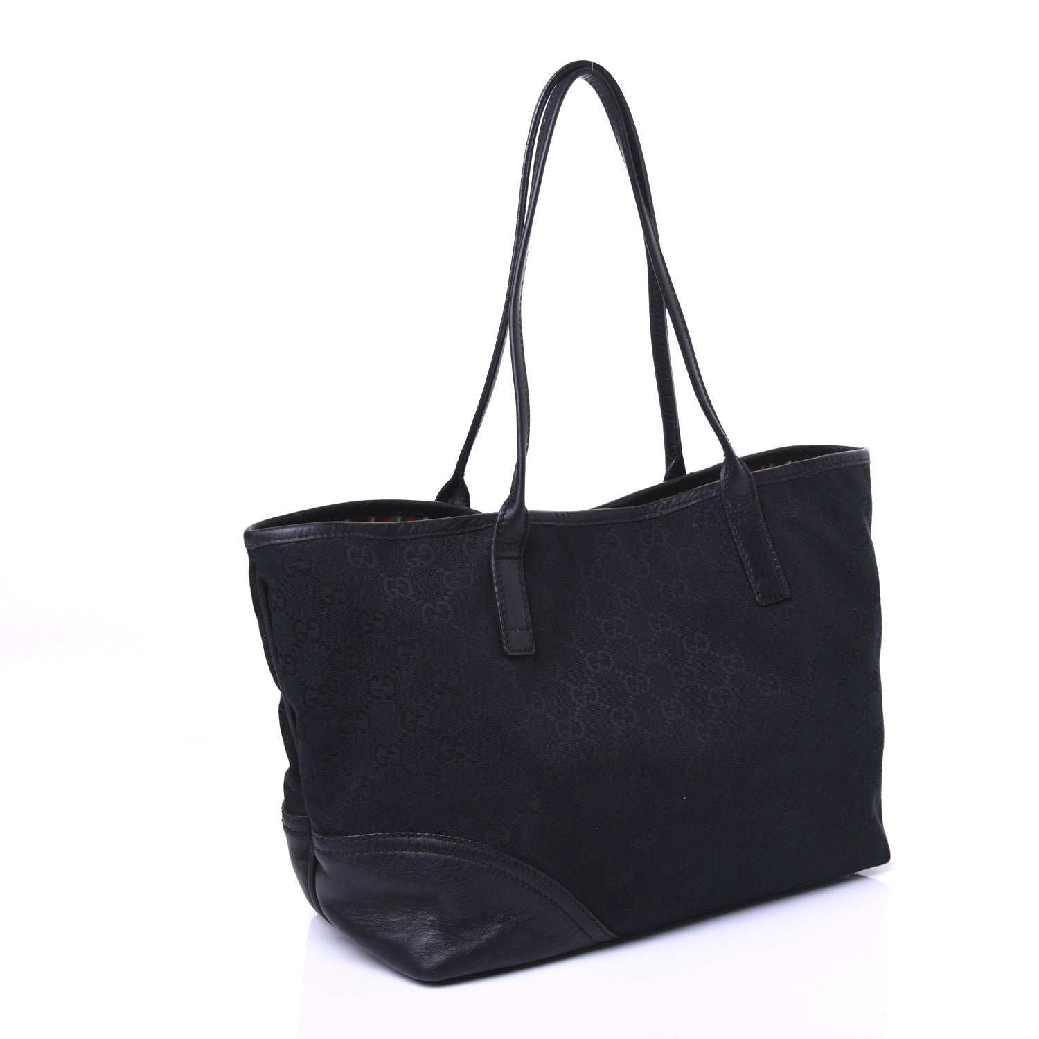 Gucci Monogram Medium New Britt Tote Black 3 of 9