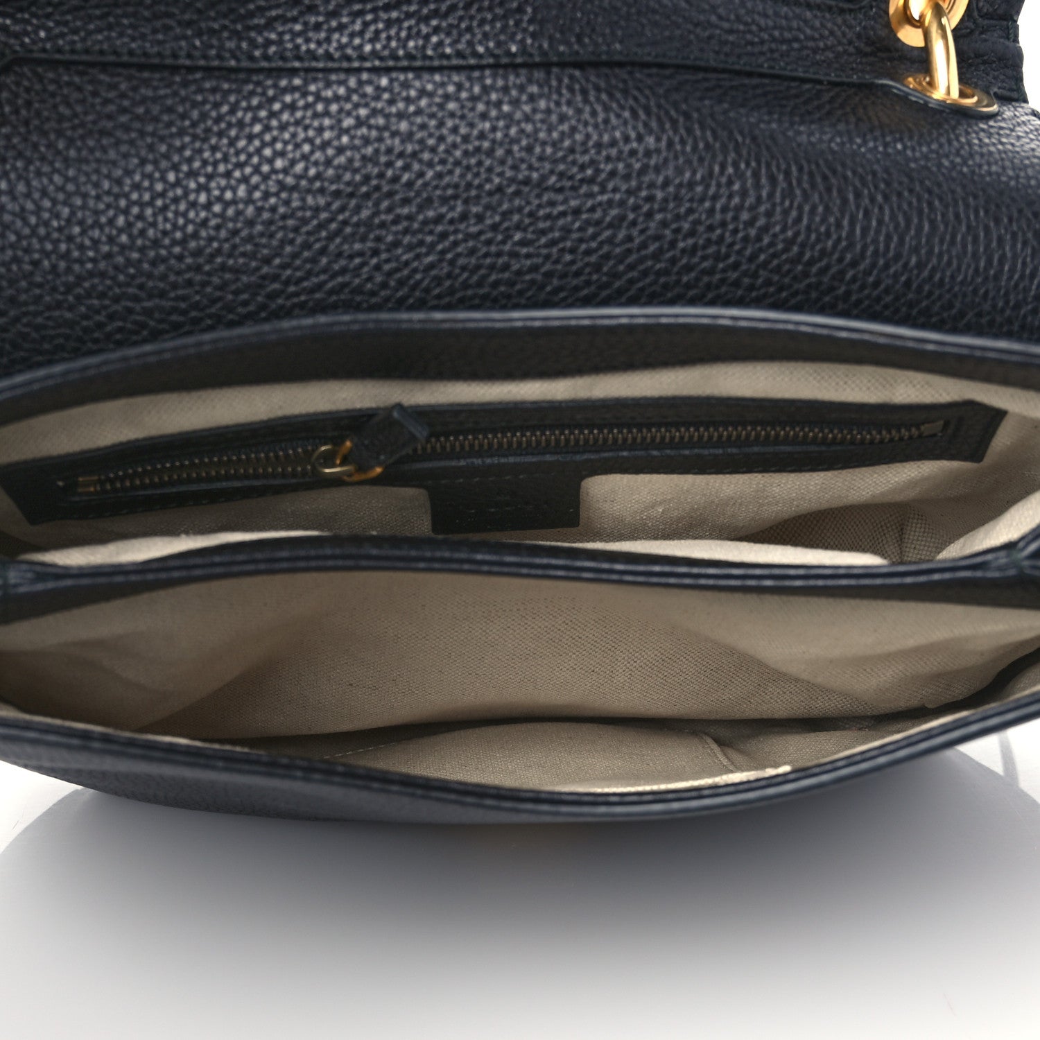 Gucci Cellarius Calfskin Feline GG Marmont Flap Shoulder Bag Black 6 of 10