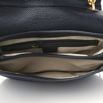 Gucci Cellarius Calfskin Feline GG Marmont Flap Shoulder Bag Black 6 of 10