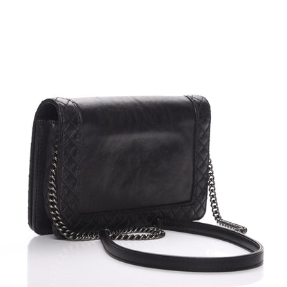 Chanel Calfskin Small Boy Reverso Flap Black 3 of 8