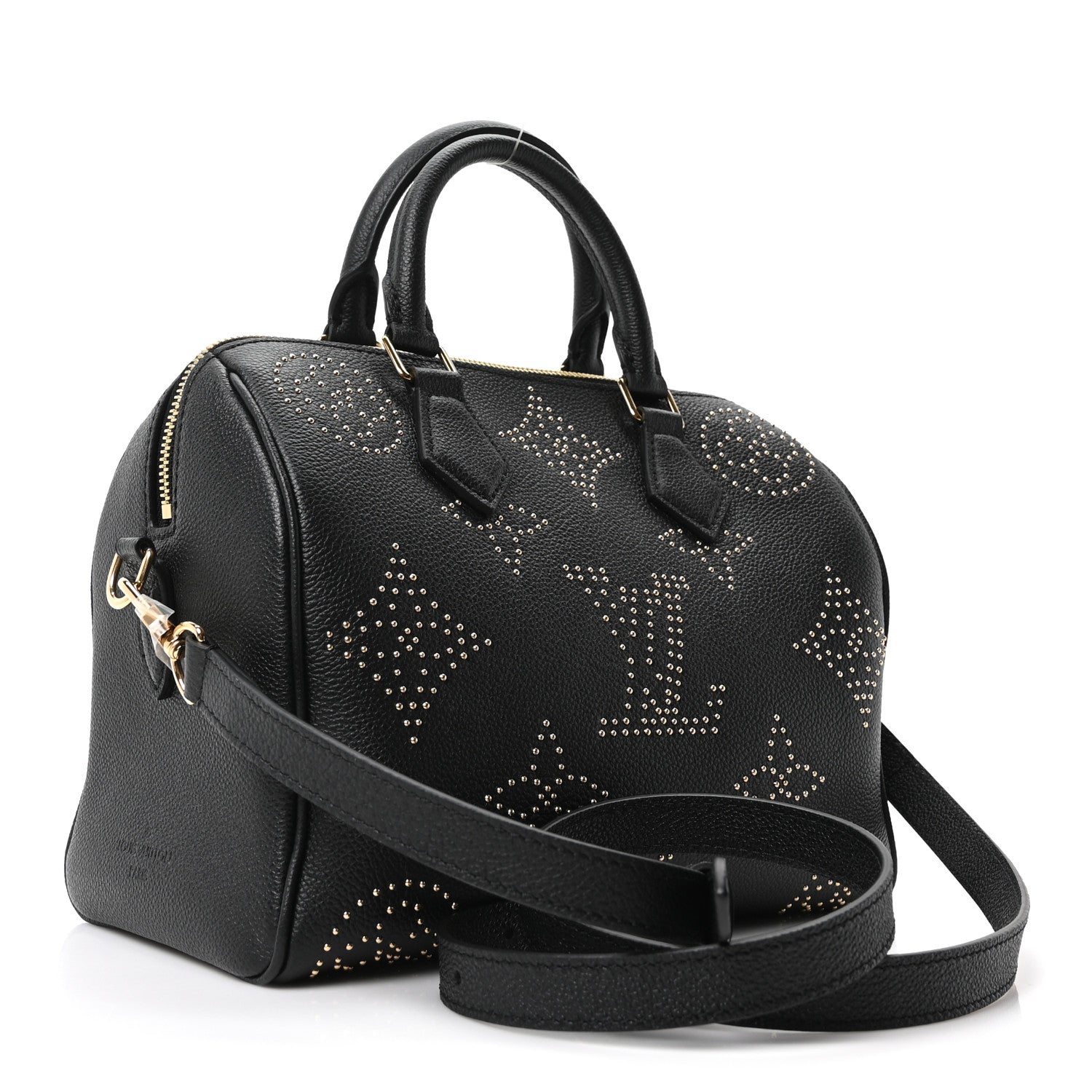 Louis Vuitton Empreinte Monogram Giant Studded Speedy Bandouliere 25 Black 3 of 9