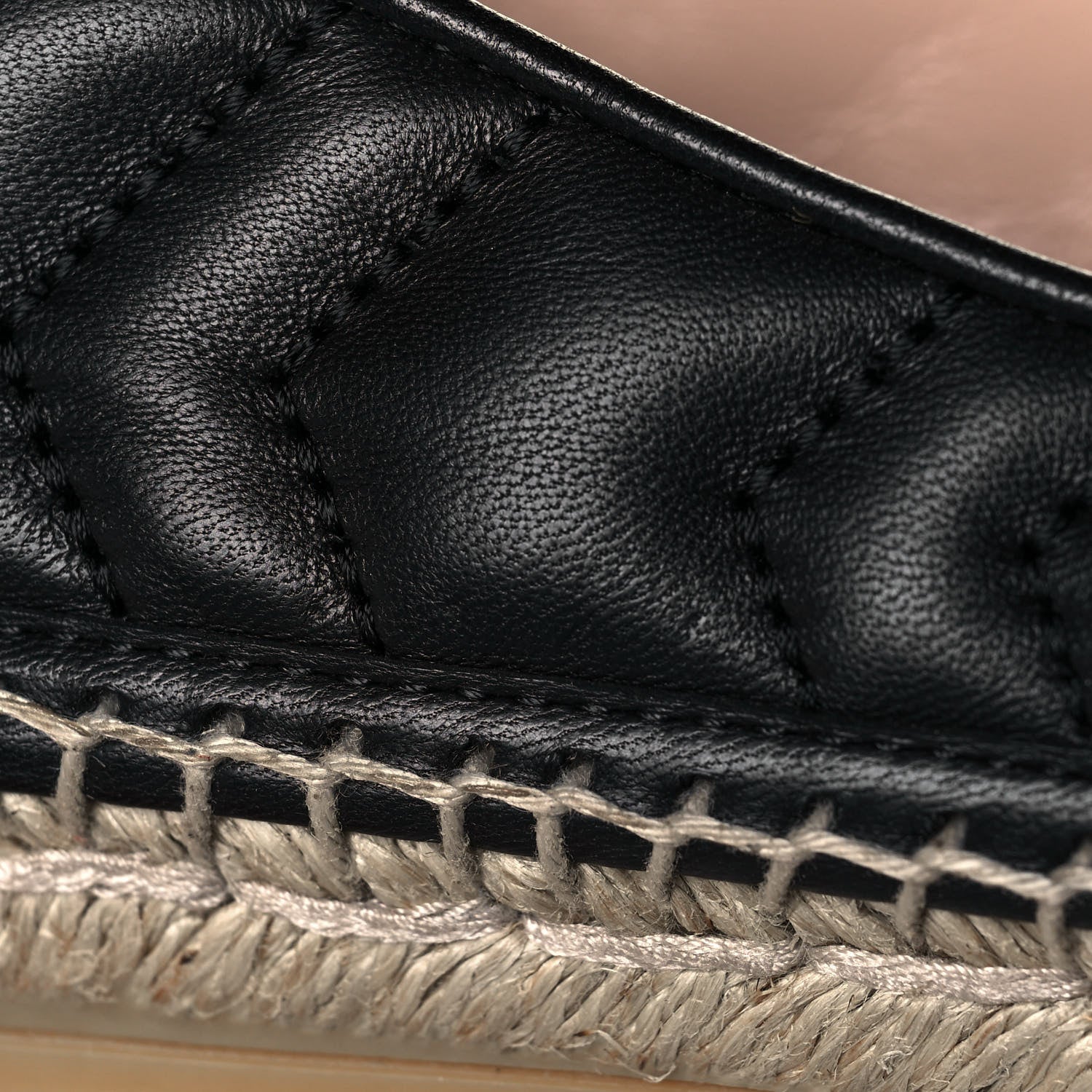 Gucci Nappa Matelasse GG Marmont Espadrilles 37 Black 10 of 11