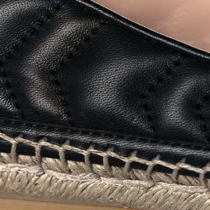Gucci Nappa Matelasse GG Marmont Espadrilles 37 Black 10 of 11