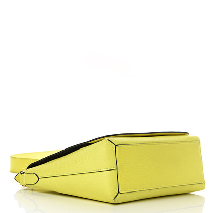 Burberry Signature Grain Small Burleigh Crossbody Bag Neon Yellow 4 of 18