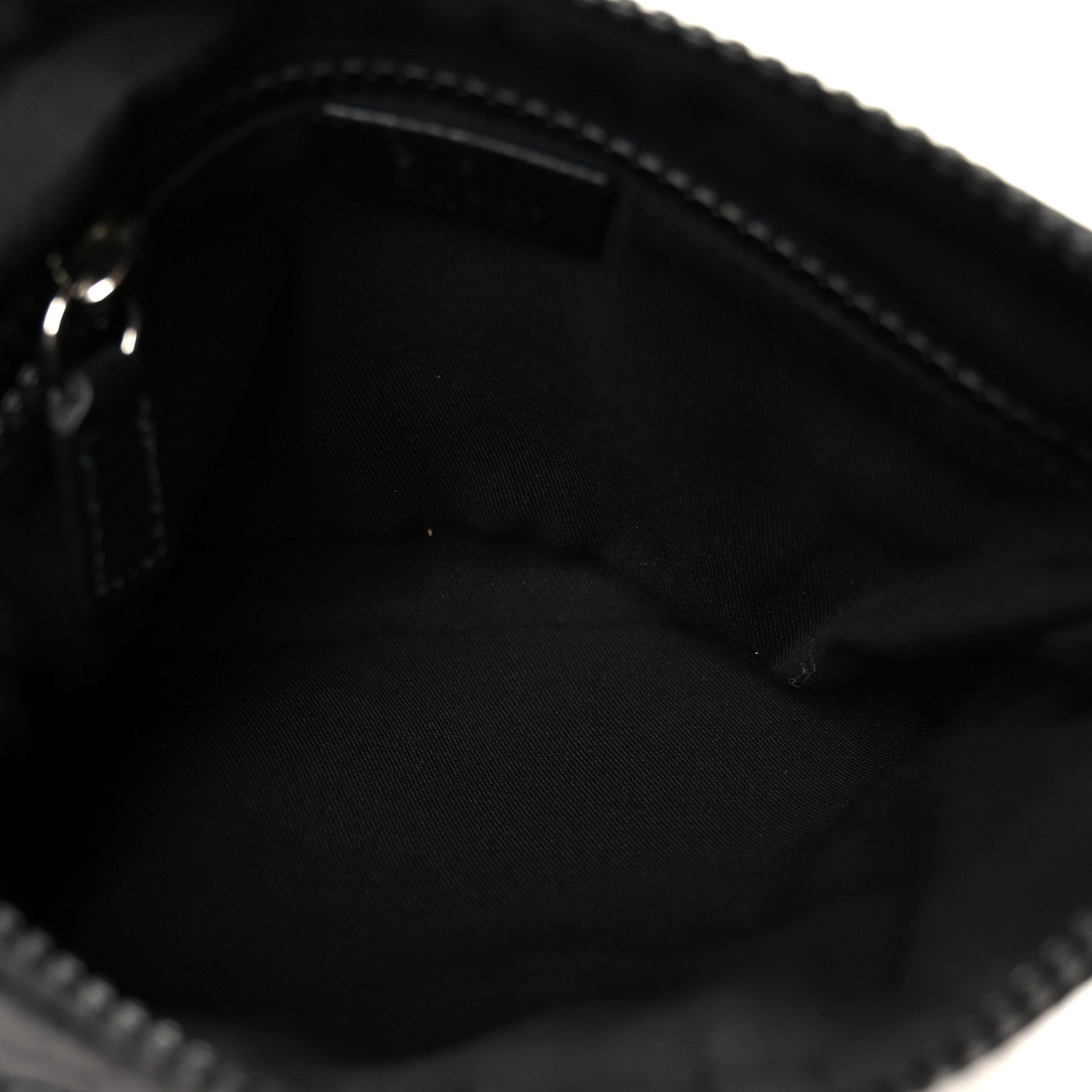 Gucci Nylon Monogram Mini Flat Messenger Bag Black 5 of 11