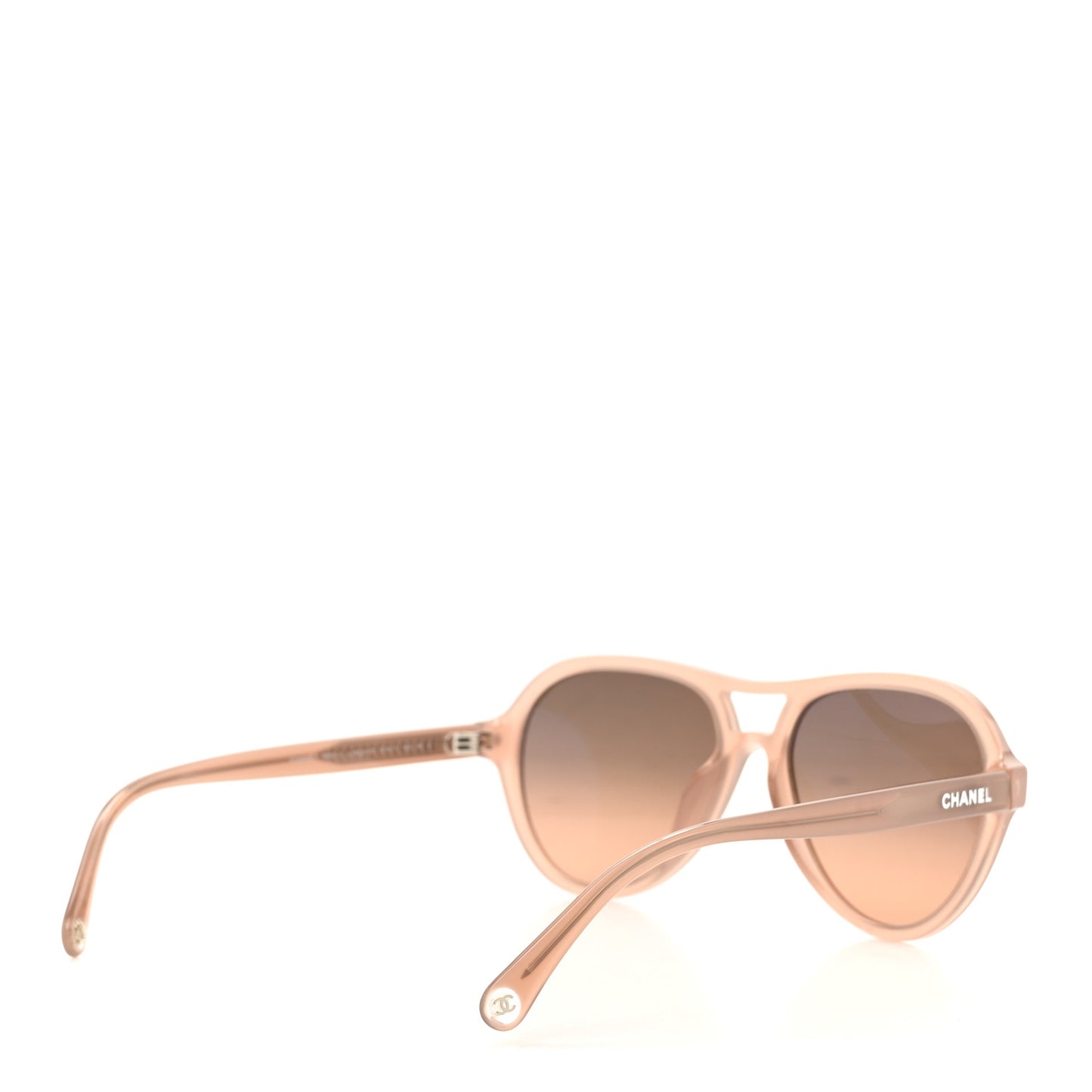 Acetate Pilot Sunglasses 5552-U Pale Pink