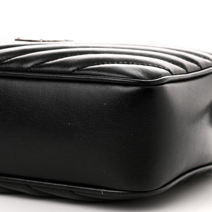Saint Laurent Calfskin Matelasse Monogram Lou Camera Bag Black 11 of 13