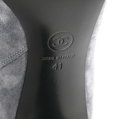 Chanel Suede High Boots 41 Grey 7 of 10