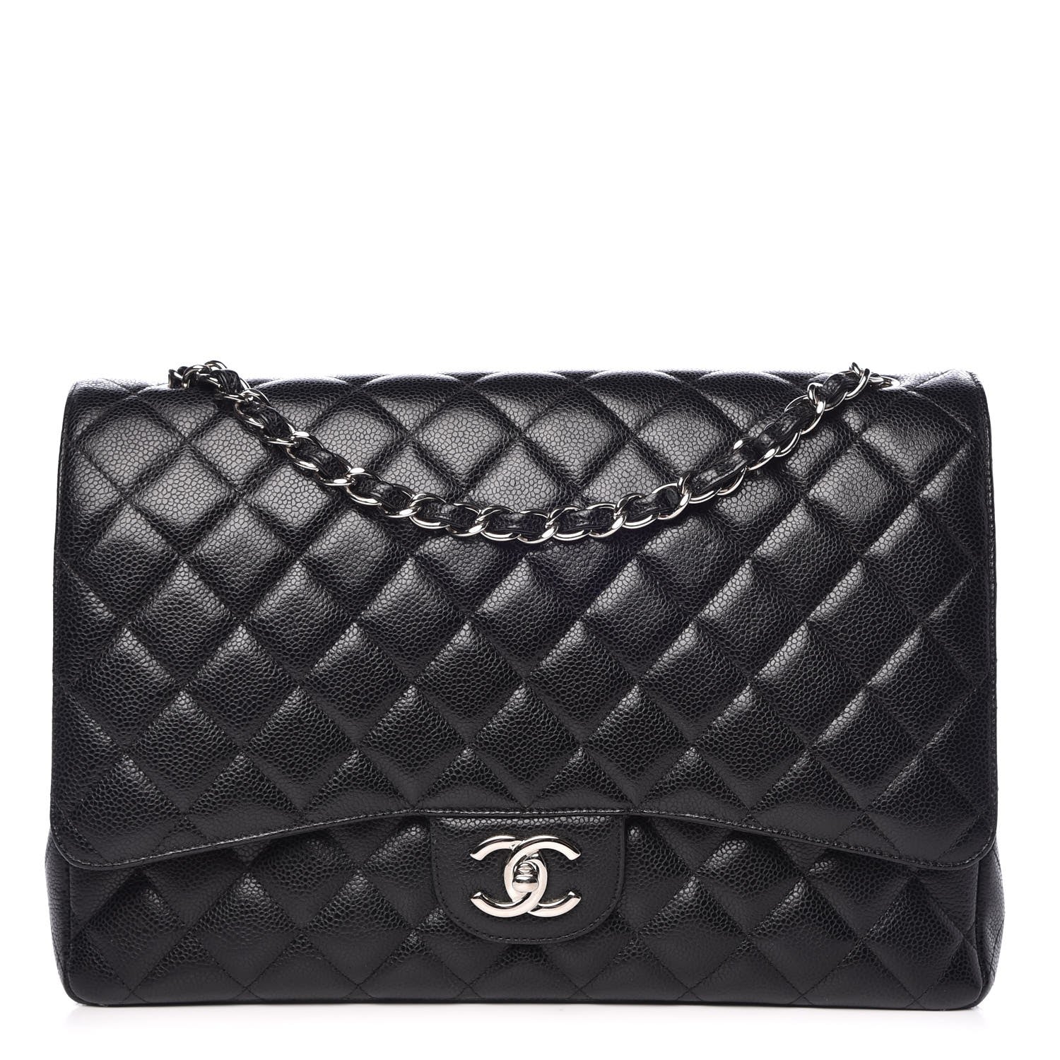 Chanel Caviar Quilted Maxi Double Flap Black 1 of 12