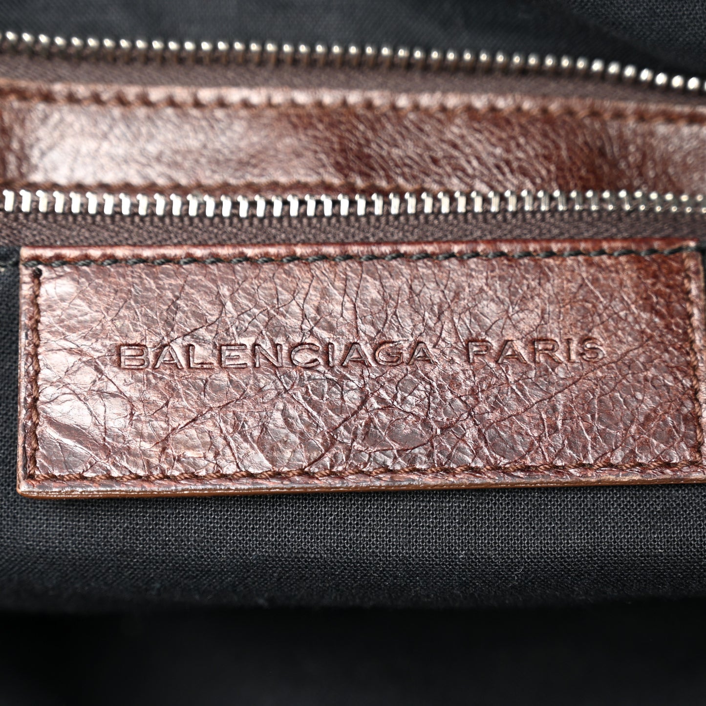 Agneau Giant 21 Silver Hardware Work Charbon