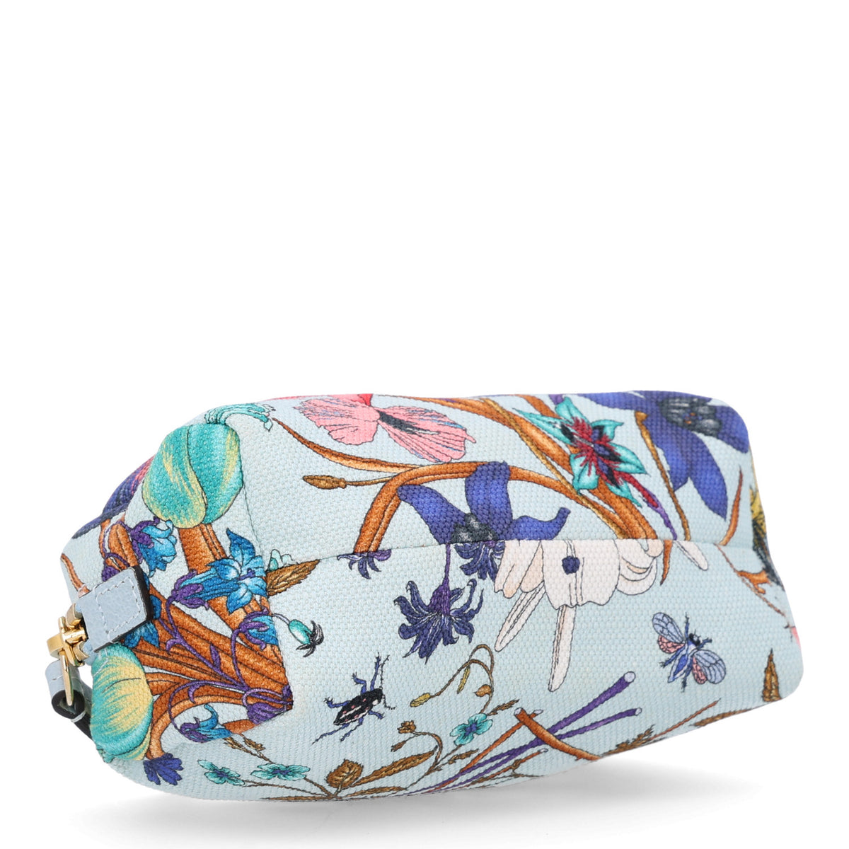 Canvas Flora GG Marmont Pouch Cosmetic Case Multicolor
