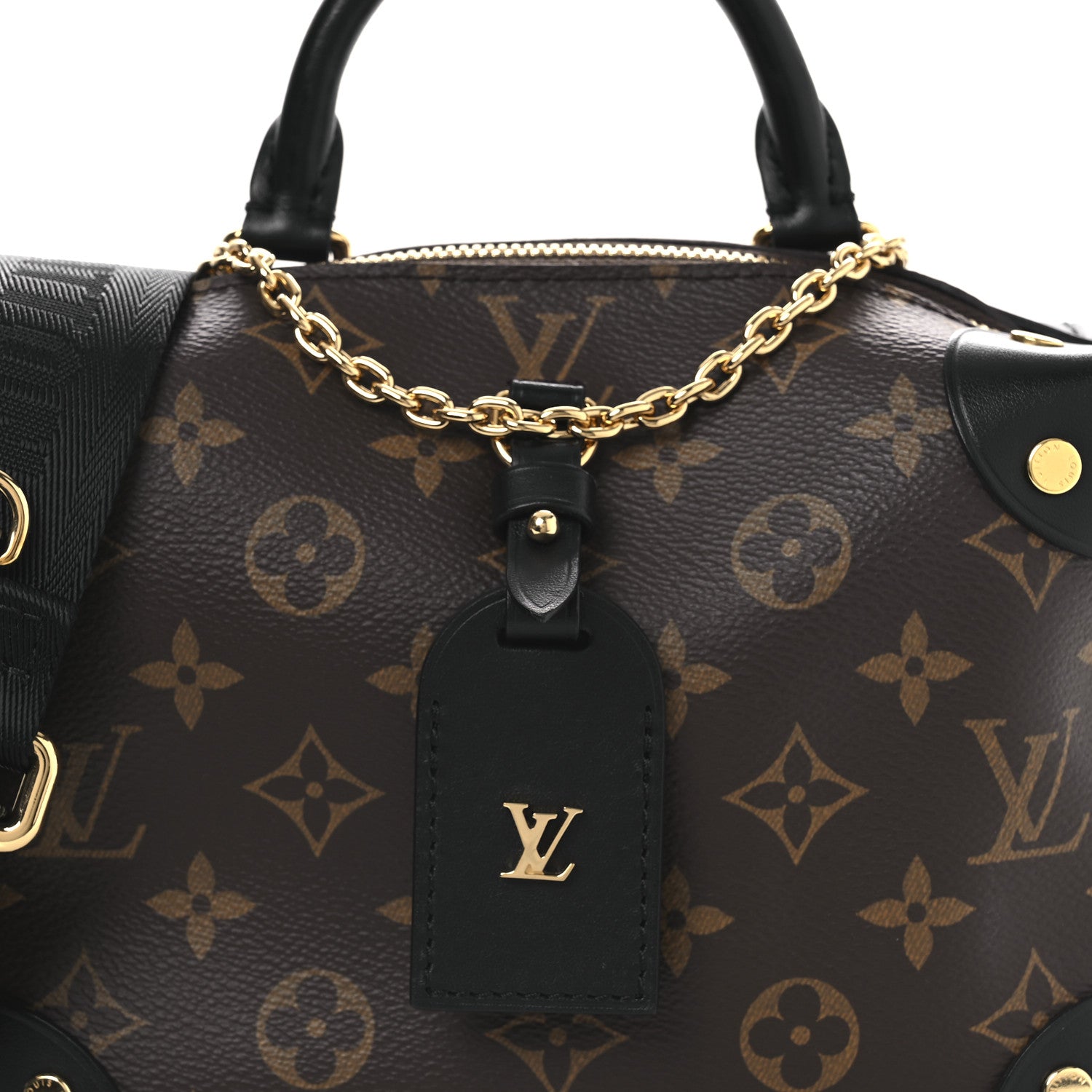 Louis Vuitton Monogram Petite Malle Souple Black 10 of 12