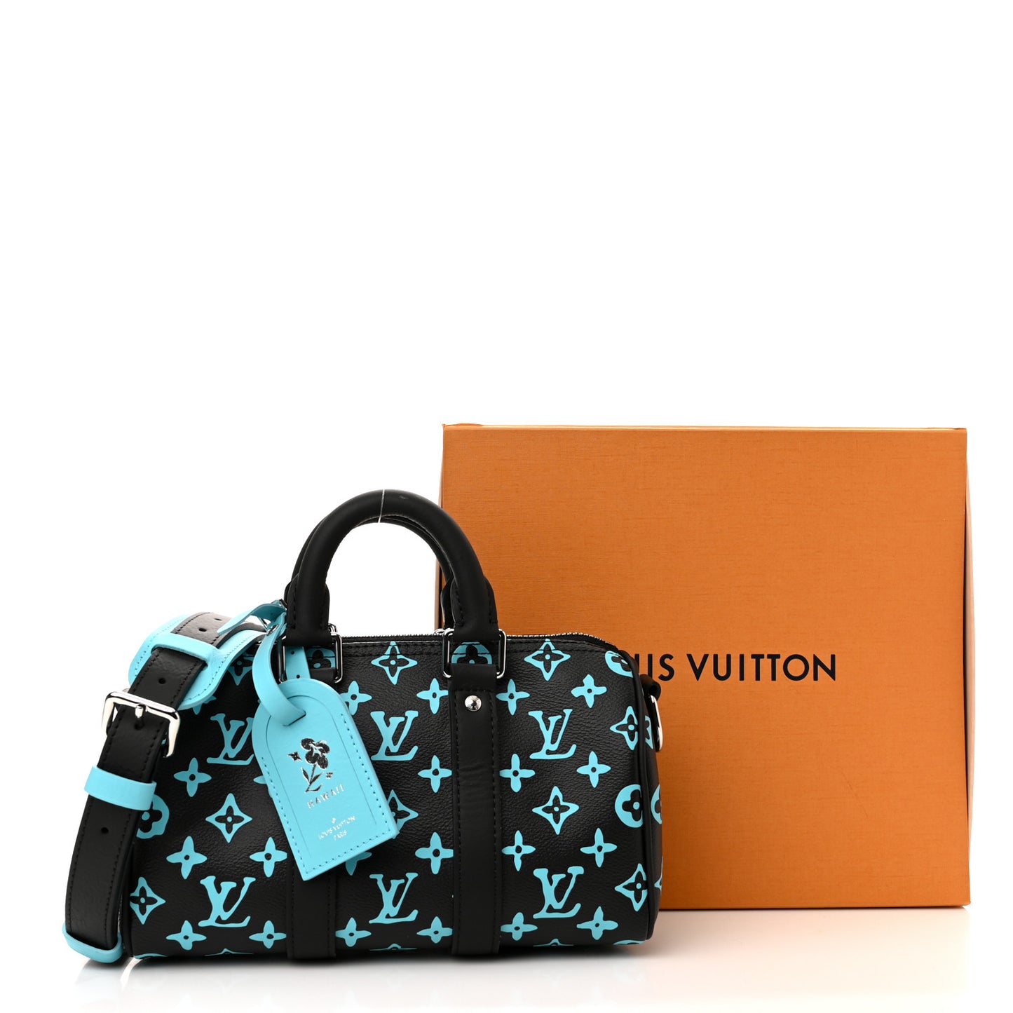 Monogram Playground Keepall Bandouliere 25 Black