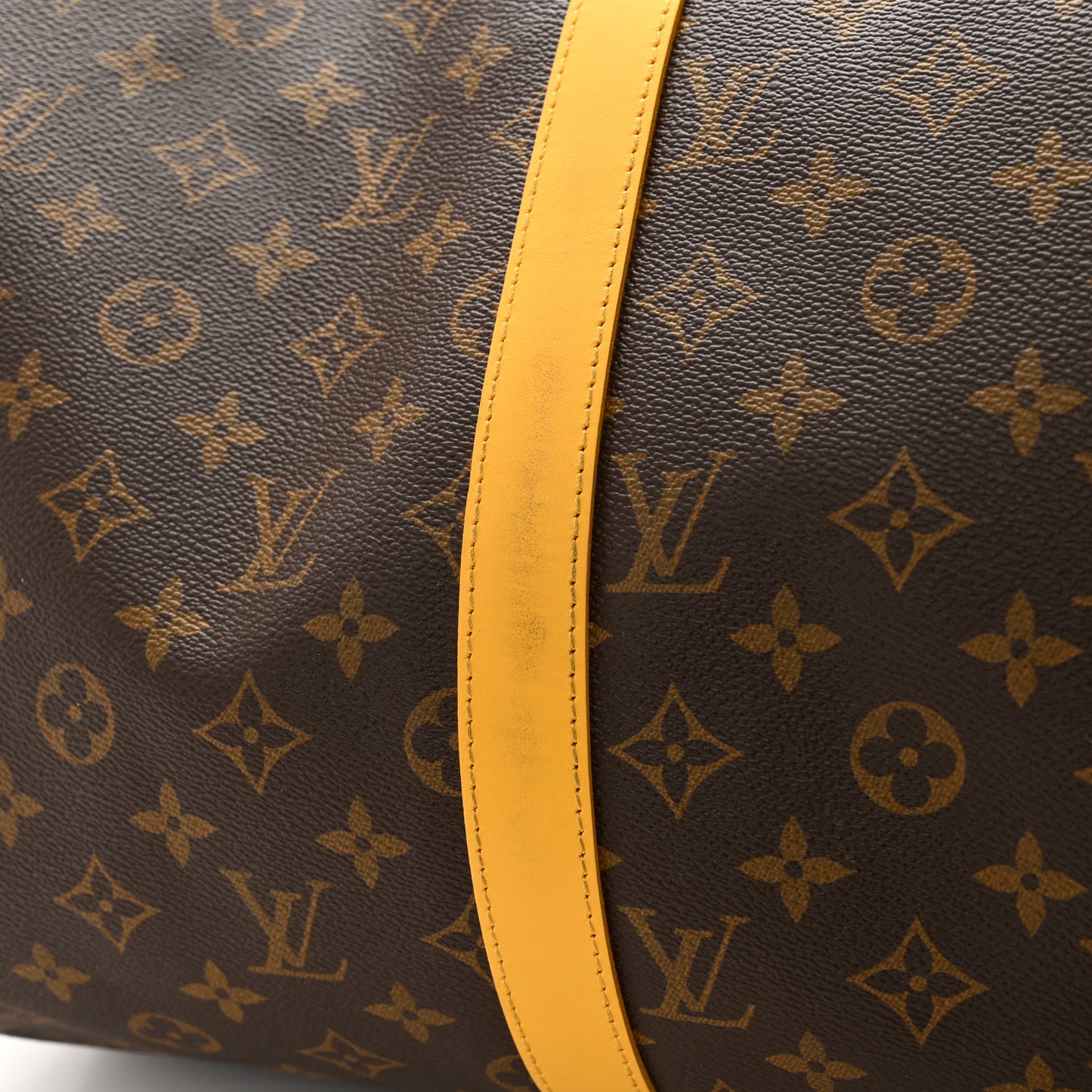 Monogram Keepall Bandouliere 50 Jaune Mat