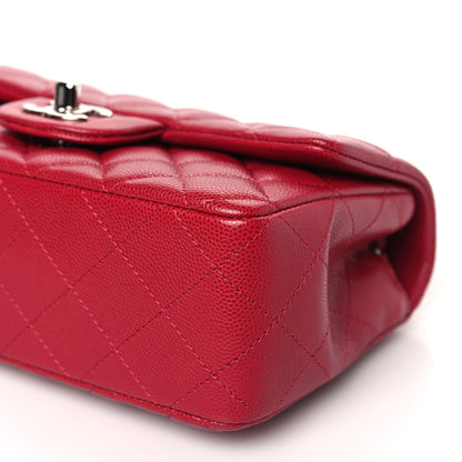 Chanel Caviar Quilted Mini Rectangular Flap Red 10 of 10