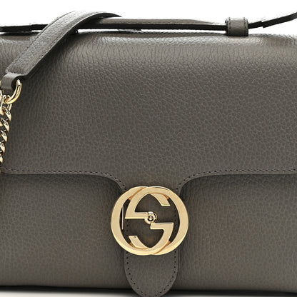 Gucci Dollar Calfskin Interlocking G Top Handle Shoulder Bag Loess 8 of 11