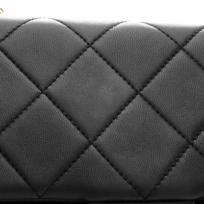 Chanel Lambskin Quilted Resin Bi-Color Chain Flap Bag Black 13 of 13